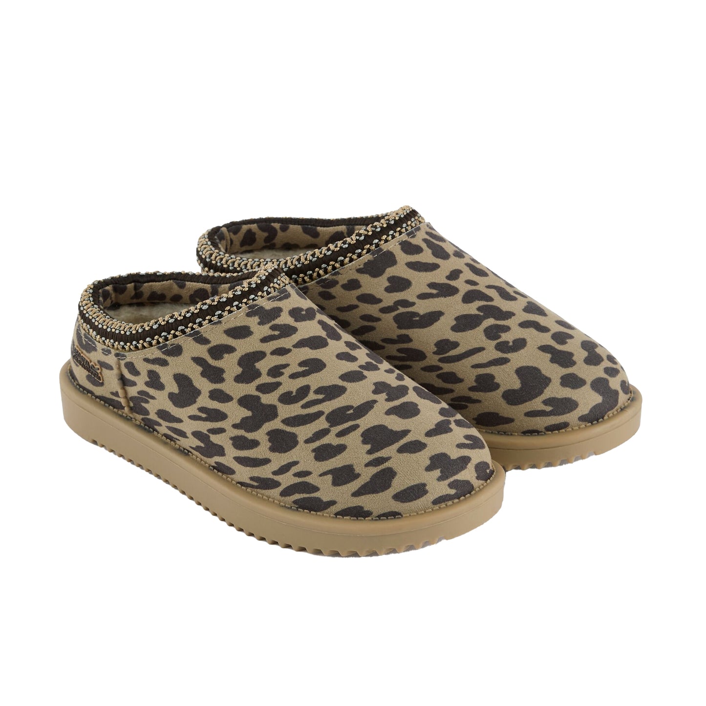 Leopard - Close up - Regatta Womens-Ladies Risley Leopard Print Mules