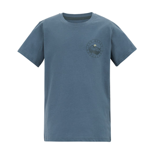 China Blue - Front - Regatta Childrens-Kids Bosley For Every Adventure Moon Mountain T-Shirt
