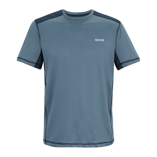 China Blue-Navy - Front - Regatta Mens Virda T-Shirt