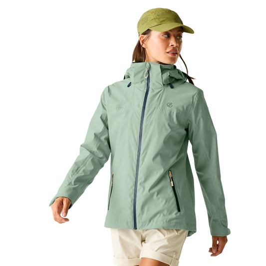Glacier Green - Front - Dare 2B Womens-Ladies Switch Up III Waterproof Jacket