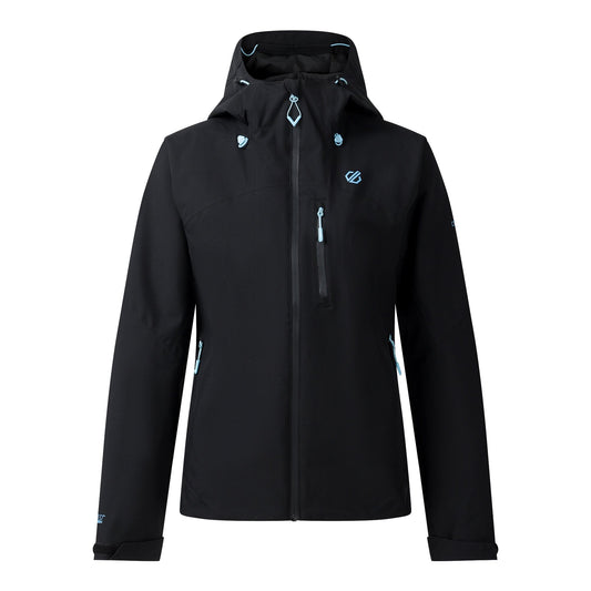 Black - Front - Dare 2B Womens-Ladies Torrek III Logo Jacket