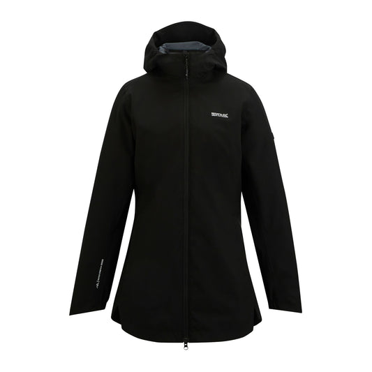 Black - Front - Regatta Womens-Ladies Natalina Waterproof Jacket