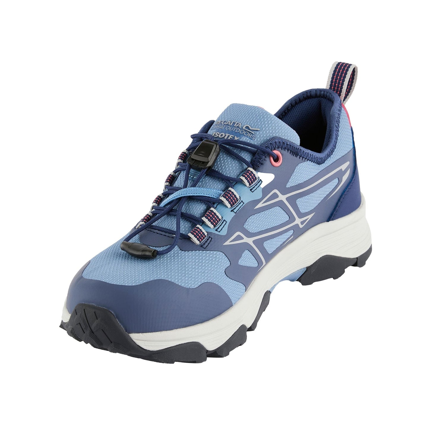 Washed Denim-Aviator Blue - Close up - Regatta Womens-Ladies Blaze II Waterproof Trainers