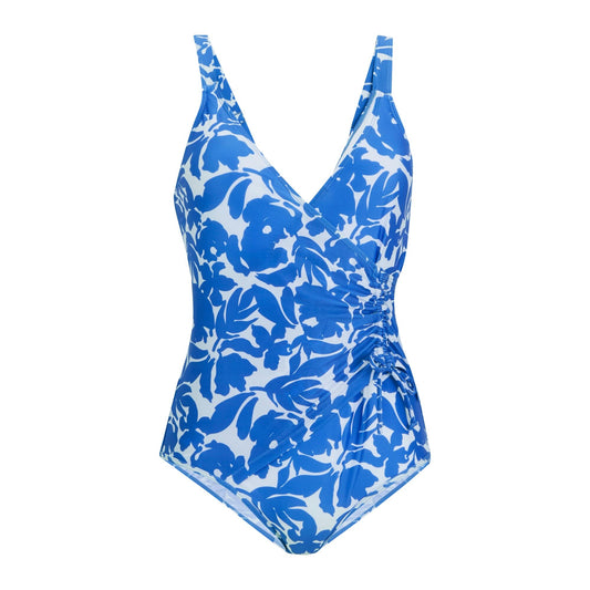 Blue - Front - Regatta Womens-Ladies Baylenne Fleur Bloom One Piece Swimsuit