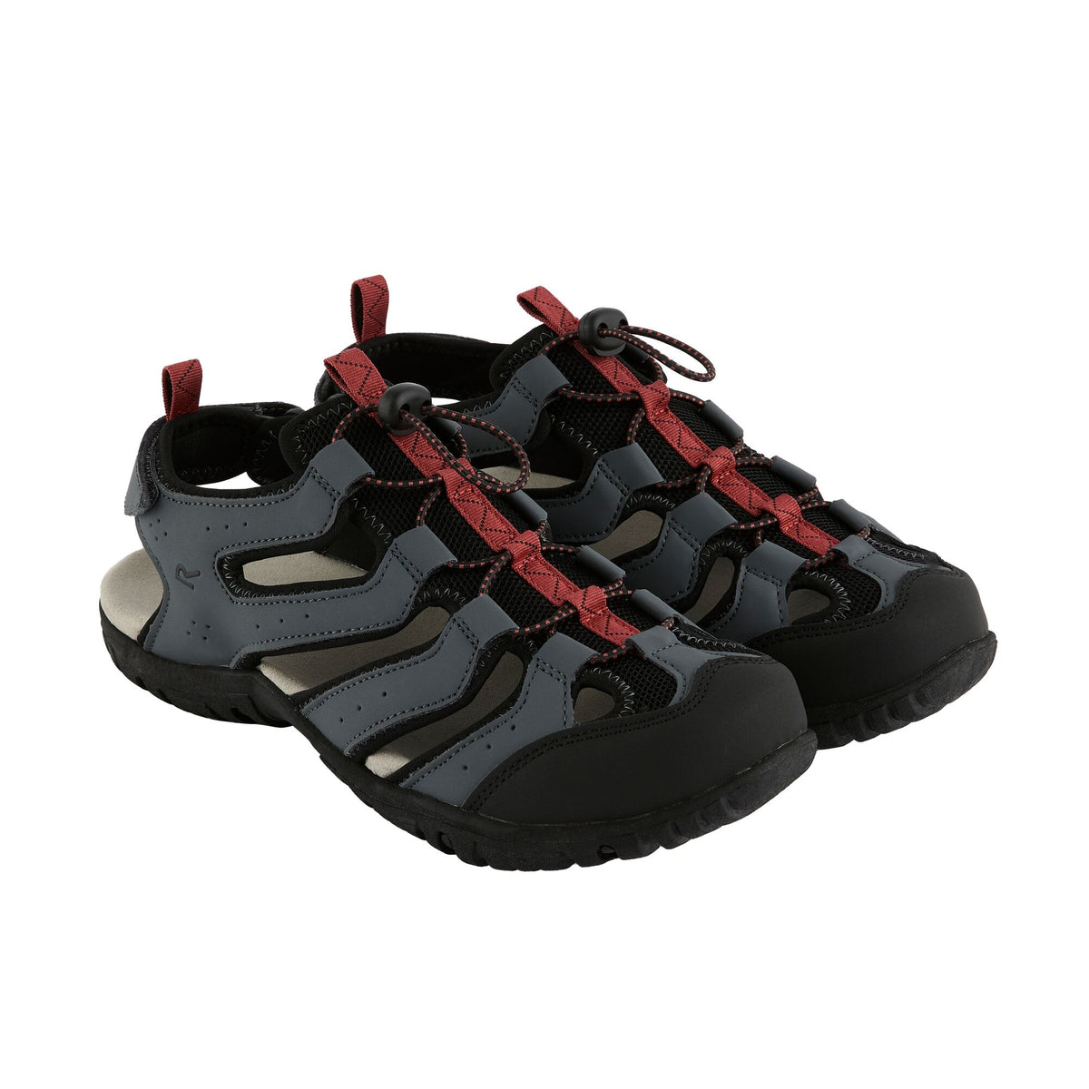 Dark Storm-Brick - Close up - Regatta Mens Westshore IV Sandals