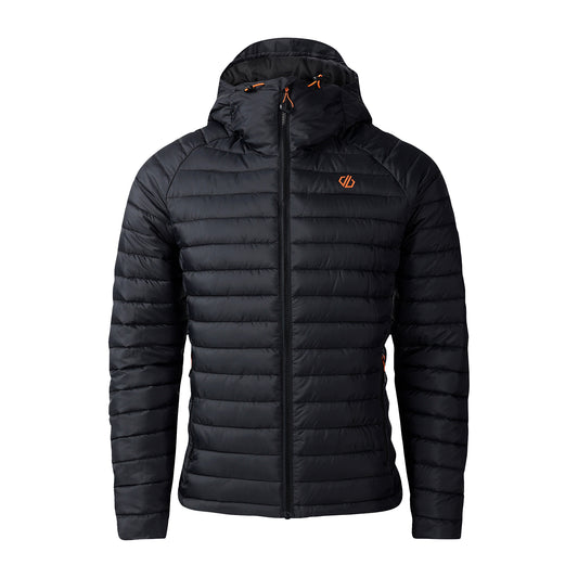 Black - Front - Dare 2B Mens Air Lite Baffled Padded Jacket