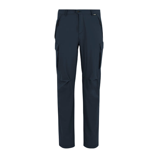 Navy Blue - Front - Regatta Mens Summer Questra Cargo Trousers