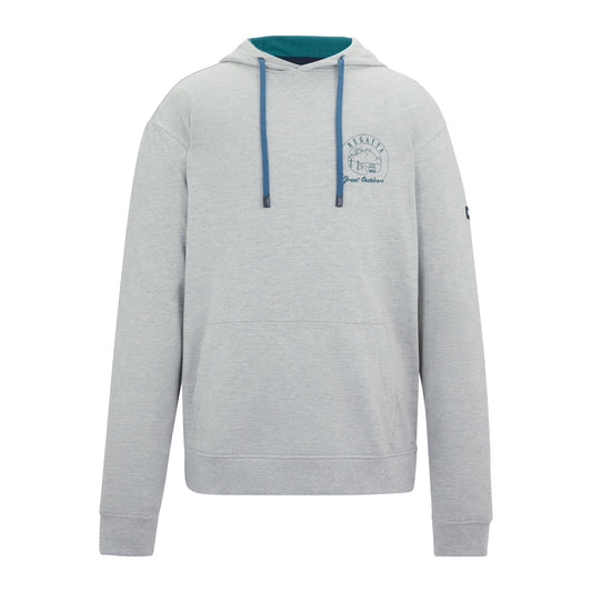 Grey Marl-Mediterranea - Front - Regatta Mens Cline Back Print Hoodie