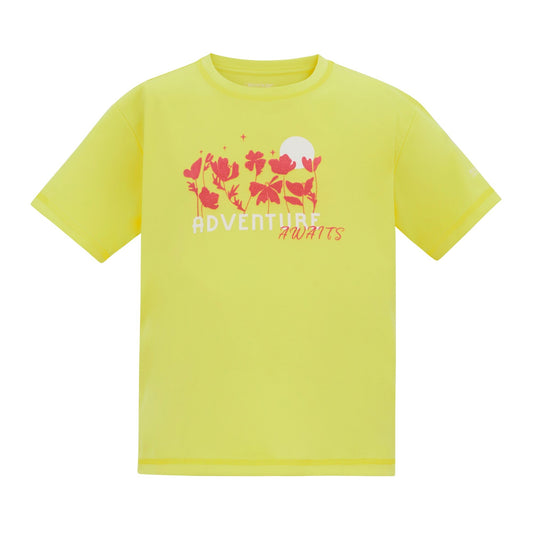 Canary Yellow - Front - Regatta Childrens-Kids Aria Flowers T-Shirt