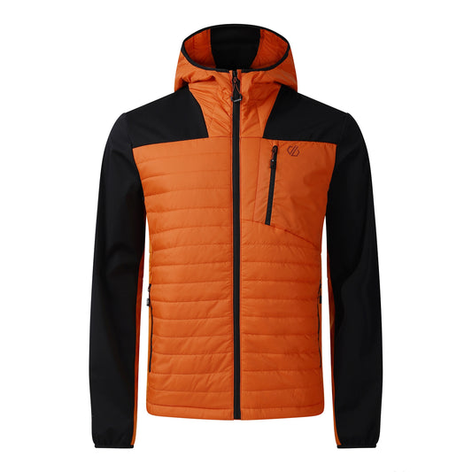 Burnt Orange - Front - Dare 2B Mens Mountaineer Soft Shell Jacket