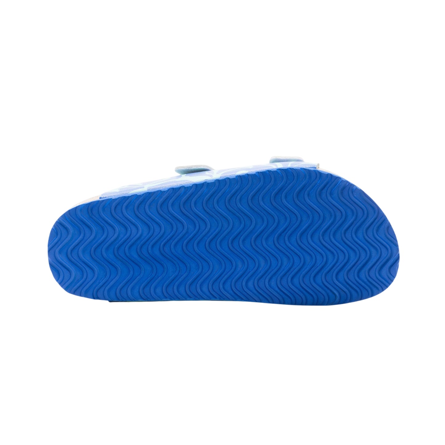 Ice Green-Sonic Blue - Close up - Regatta Childrens-Kids Mia Double Strap Sandals