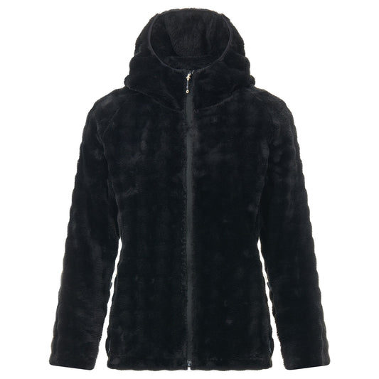 Black - Front - Regatta Womens-Ladies Endra Textured Hooded Fleece