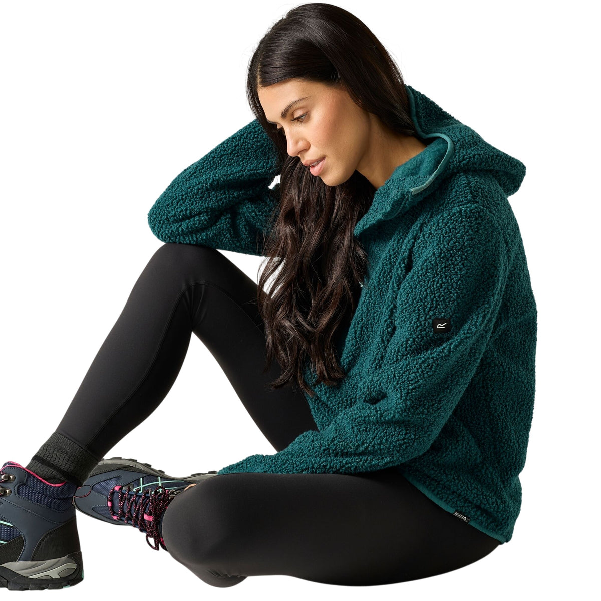 Mediterranea - Close up - Regatta Womens-Ladies Elindra Water Repellent Half Zip Fleece