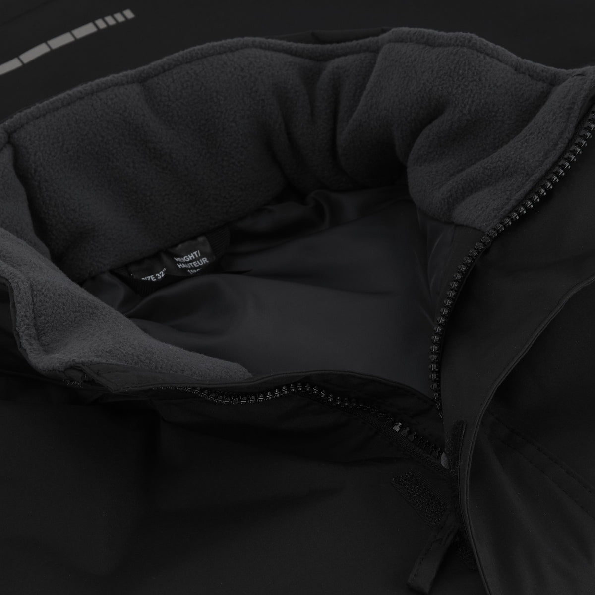 Black-Ash - Pack Shot - Regatta Professional Childrens-Kids Dover Parka