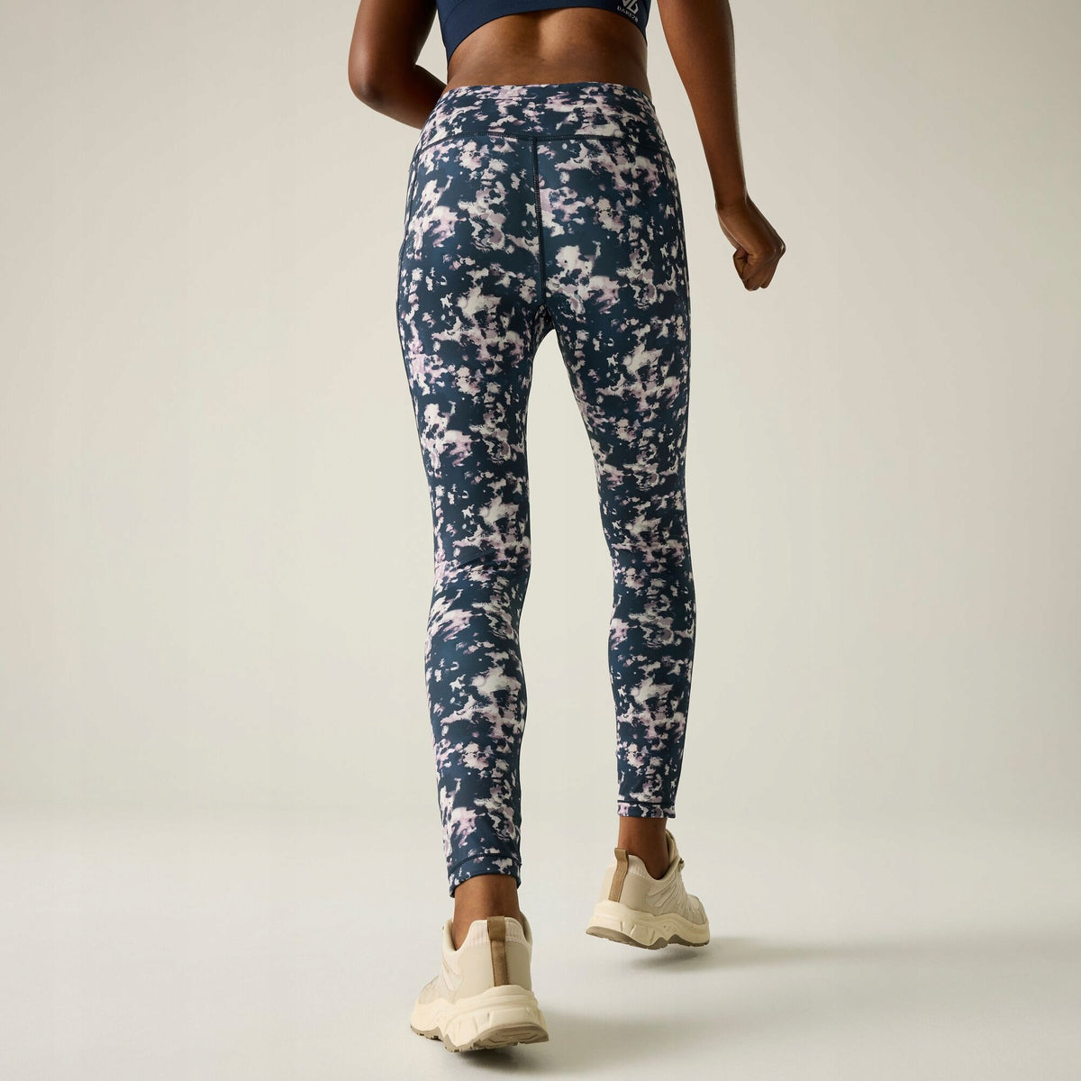 Navy Ink - Close up - Dare 2B Womens-Ladies Influential II Abstract Leggings
