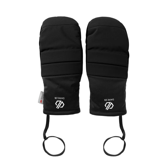Black - Front - Dare 2B Unisex Adult Freeride II Mittens