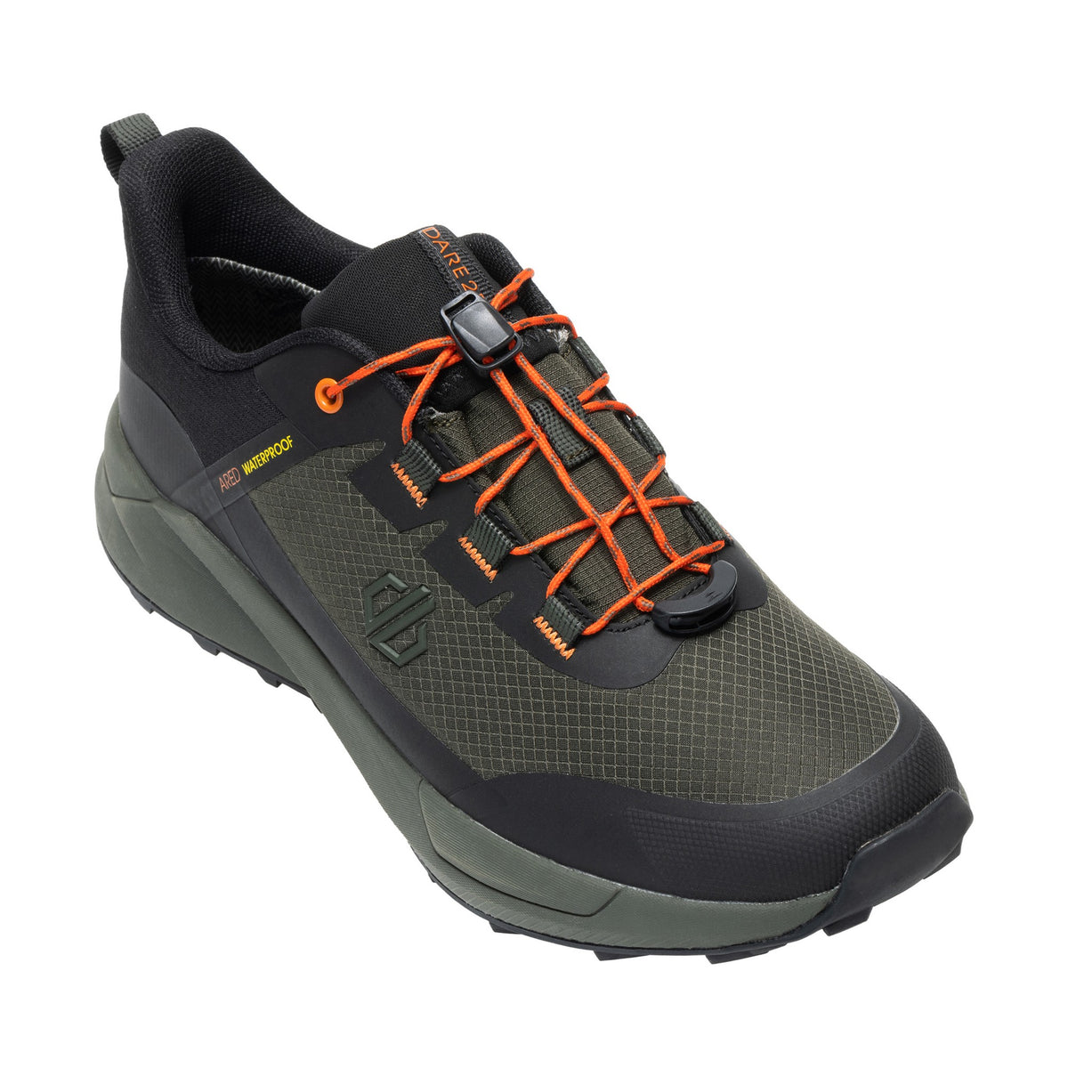 Dark Khaki - Close up - Dare 2B Mens Torrek Waterproof Hiking Trainers