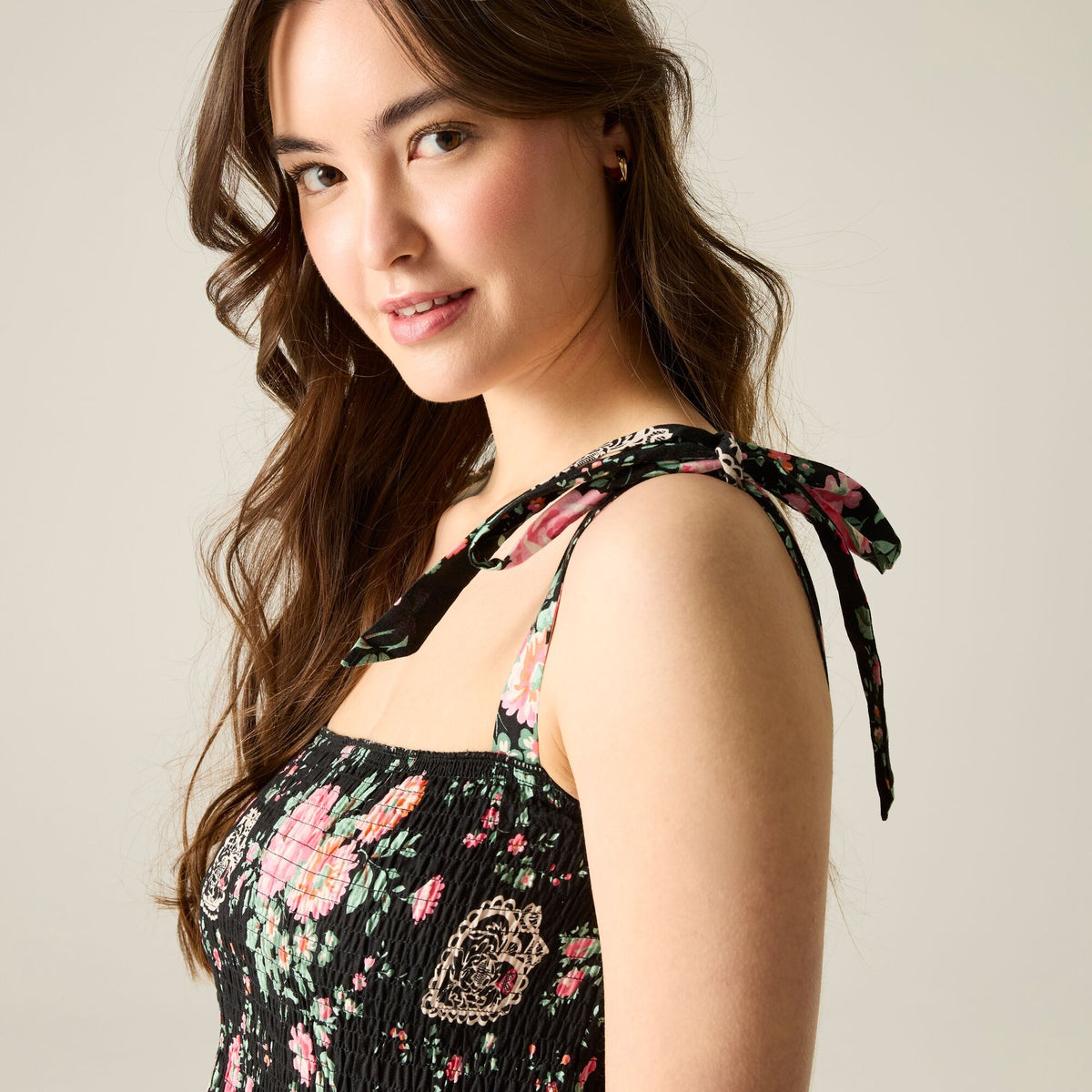 Black - Close up - Regatta Womens-Ladies Cath Kidston Hackney Rose Dress