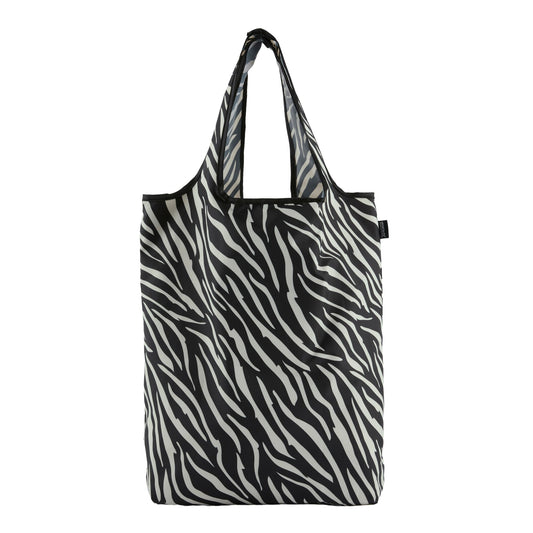 Black-Light Vanilla - Front - Regatta Zebra Print Packaway Shopper Bag