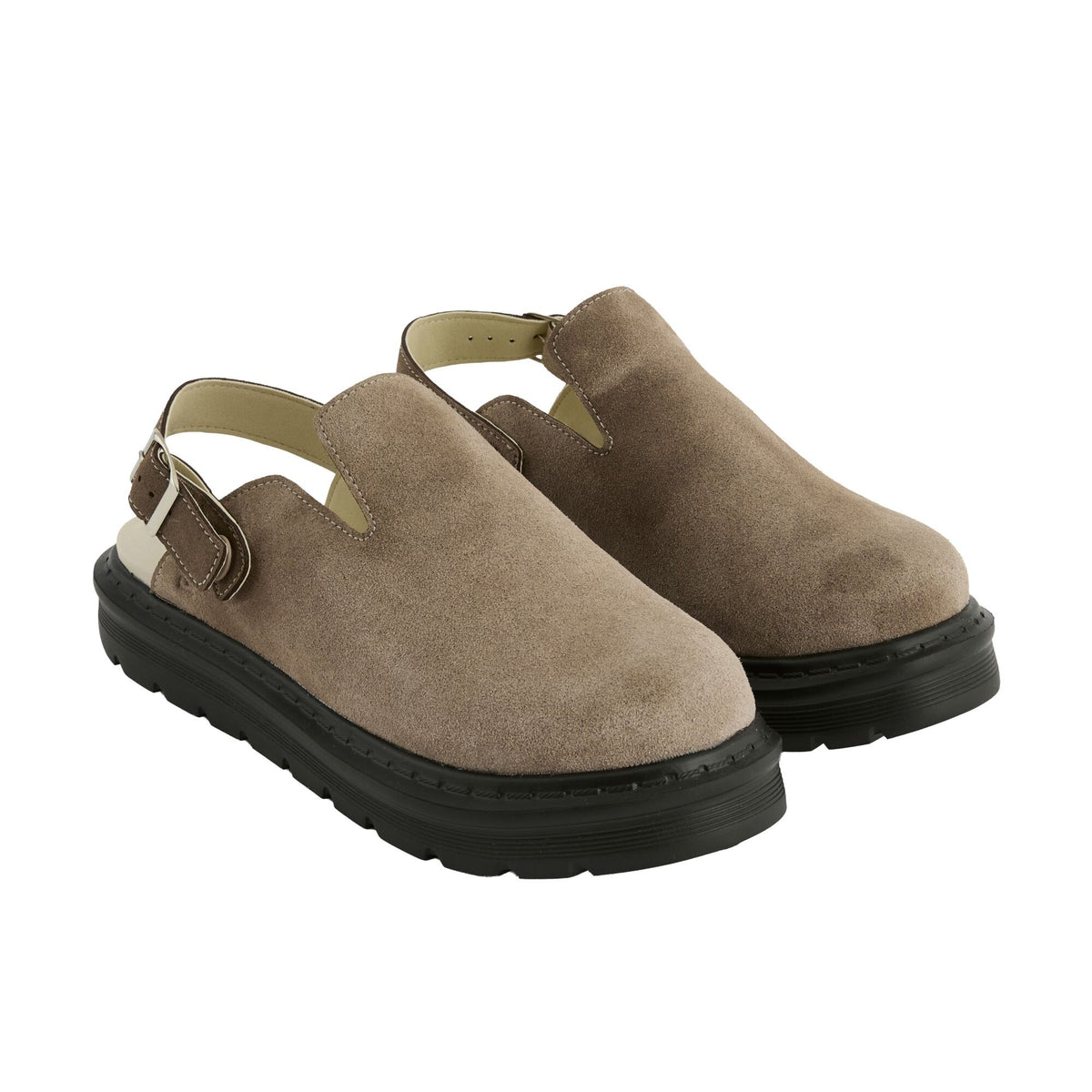 Taupe - Close up - Regatta Womens-Ladies Pearl Chunky Clogs