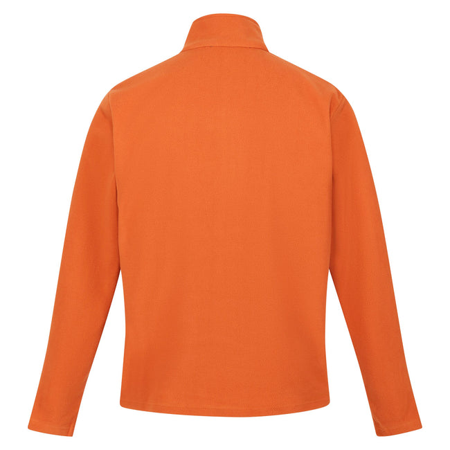 Burnt Orange - Back - Regatta Great Outdoors Mens Thompson Half Zip Fleece Top
