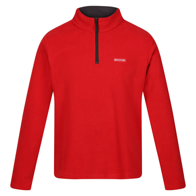 Danger Red - Front - Regatta Great Outdoors Mens Thompson Half Zip Fleece Top
