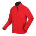 Danger Red - Side - Regatta Great Outdoors Mens Thompson Half Zip Fleece Top