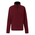 Dark Maroon - Front - Regatta Great Outdoors Mens Thompson Half Zip Fleece Top
