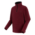 Dark Maroon - Side - Regatta Great Outdoors Mens Thompson Half Zip Fleece Top