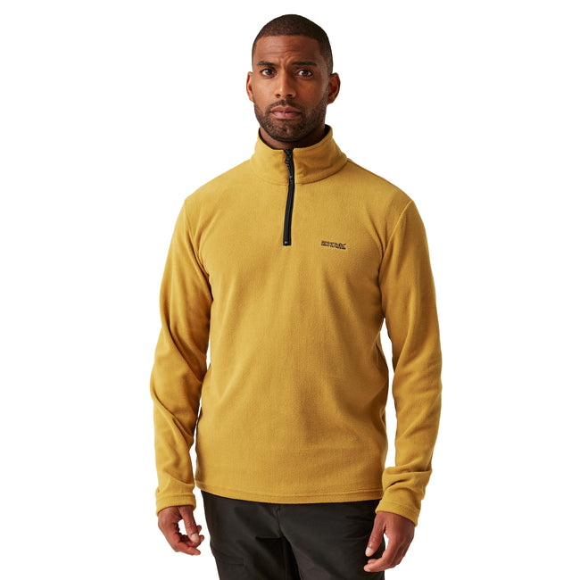 Mustard - Lifestyle - Regatta Great Outdoors Mens Thompson Half Zip Fleece Top