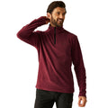 Dark Maroon - Lifestyle - Regatta Great Outdoors Mens Thompson Half Zip Fleece Top