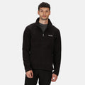 Black-Black - Side - Regatta Great Outdoors Mens Hedman II Two Tone Full Zip Fleece Jacket