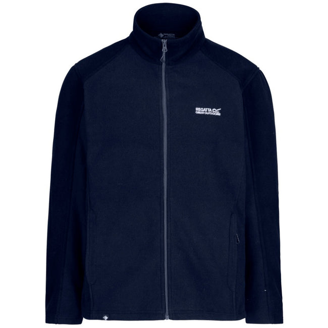 Navy-Navy - Front - Regatta Great Outdoors Mens Hedman II Two Tone Full Zip Fleece Jacket