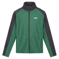 Eden-Ash - Front - Regatta Great Outdoors Mens Hedman II Two Tone Full Zip Fleece Jacket