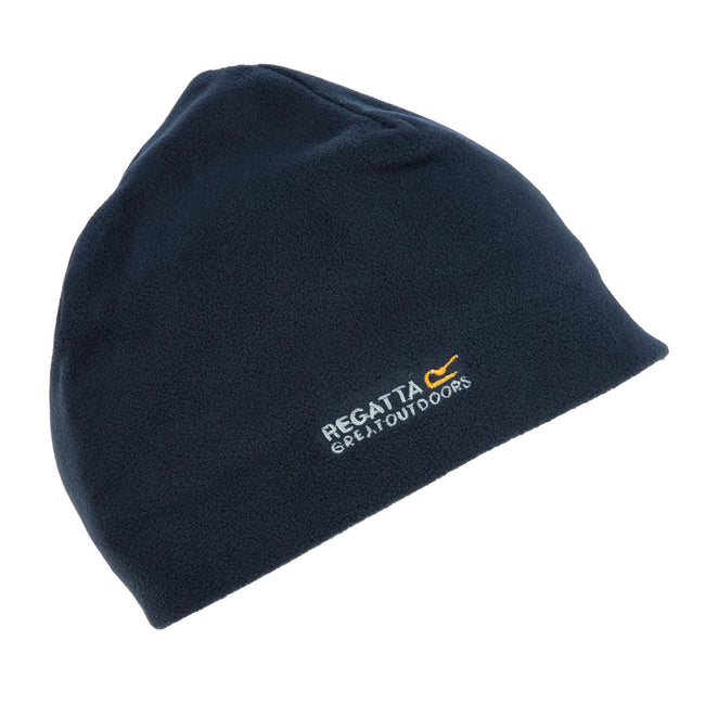 Navy - Front - Regatta Great Outdoors Mens Kingsdale Thermal Fleece Beanie Hat