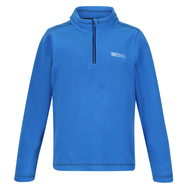 Oxford Blue-Navy - Front - Regatta Great Outdoors Childrens-Kids Hot Shot II Half Zip Fleece Top