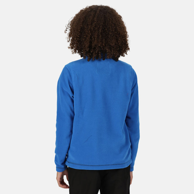 Oxford Blue-Navy - Side - Regatta Great Outdoors Childrens-Kids Hot Shot II Half Zip Fleece Top