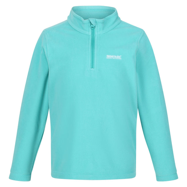 Turquoise - Front - Regatta Great Outdoors Childrens-Kids Hot Shot II Half Zip Fleece Top