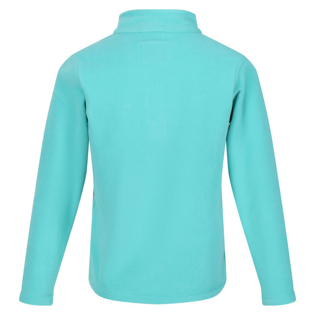 Turquoise - Lifestyle - Regatta Great Outdoors Childrens-Kids Hot Shot II Half Zip Fleece Top