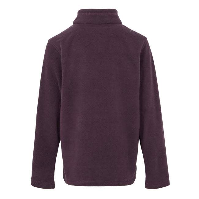 Deep Plum - Back - Regatta Great Outdoors Childrens-Kids Hot Shot II Half Zip Fleece Top