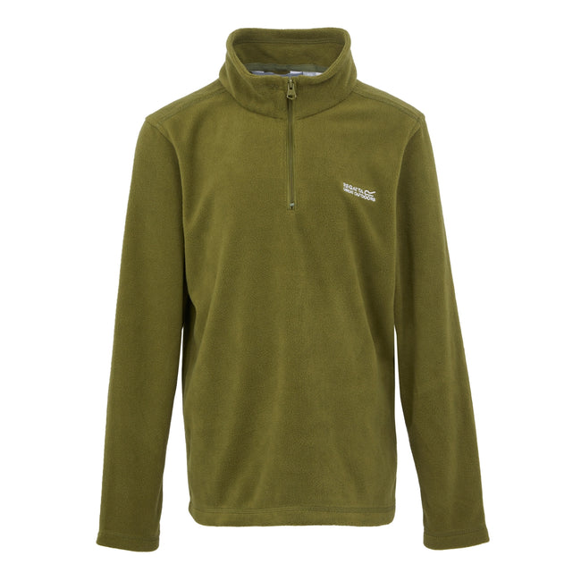 Nephrite Green - Front - Regatta Great Outdoors Childrens-Kids Hot Shot II Half Zip Fleece Top