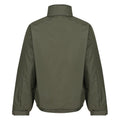 Dark Khaki-Black - Back - Regatta Dover Waterproof Windproof Jacket (Thermo-Guard Insulation)