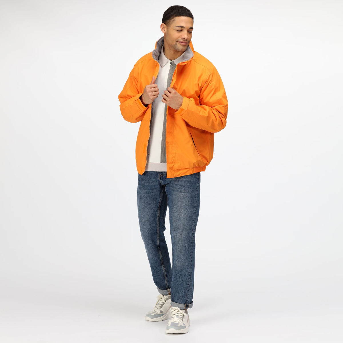 Sun Orange-Seal Grey - Pack Shot - Regatta Professional Mens Waterproof Insulated Jacket