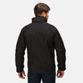 Black-Ash - Back - Regatta Dover Waterproof Windproof Jacket (Thermo-Guard Insulation)