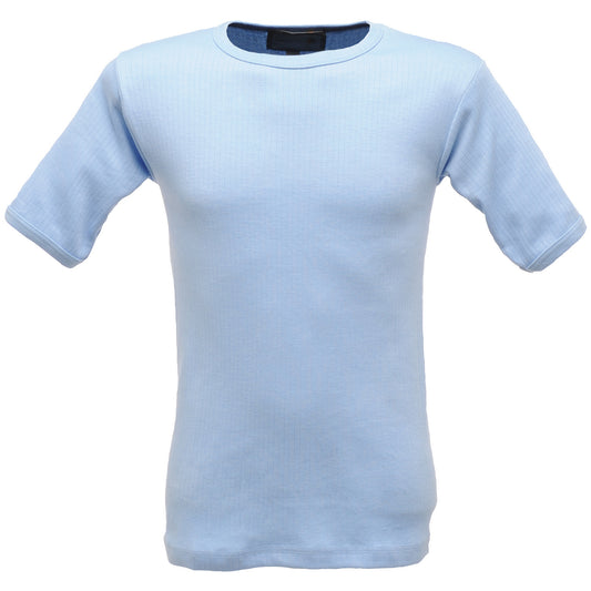 Blue - Front - Regatta Professional Mens Thermal Short-Sleeved Base Layer Top