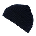 Navy - Side - Regatta Professional Unisex Fully Ribbed Winter Watch Cap - Hat