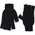 Black - Back - Regatta Professional Unisex Fingerless Mitts - Gloves
