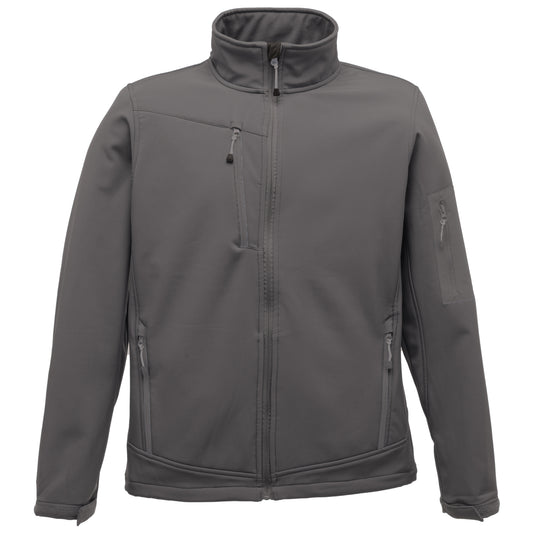 Seal Grey-Black - Front - Regatta Professional Mens 3 Layer Membrane Soft Shell Jacket
