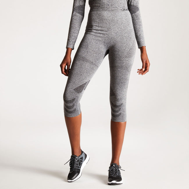 Charcoal Grey - Back - Dare 2B Womens-Ladies Zonal III 3-4 Baselayer Bottoms-Leggings