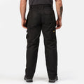 Black - Side - Regatta Mens Holster Workwear Trousers (Short, Regular And Long)